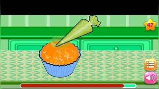 SERU, bikin CREAMY CAKE | Mencampur bahan-Memasak-Menghias | Bermain Cooking Game - Baking cupcakes screenshot 4