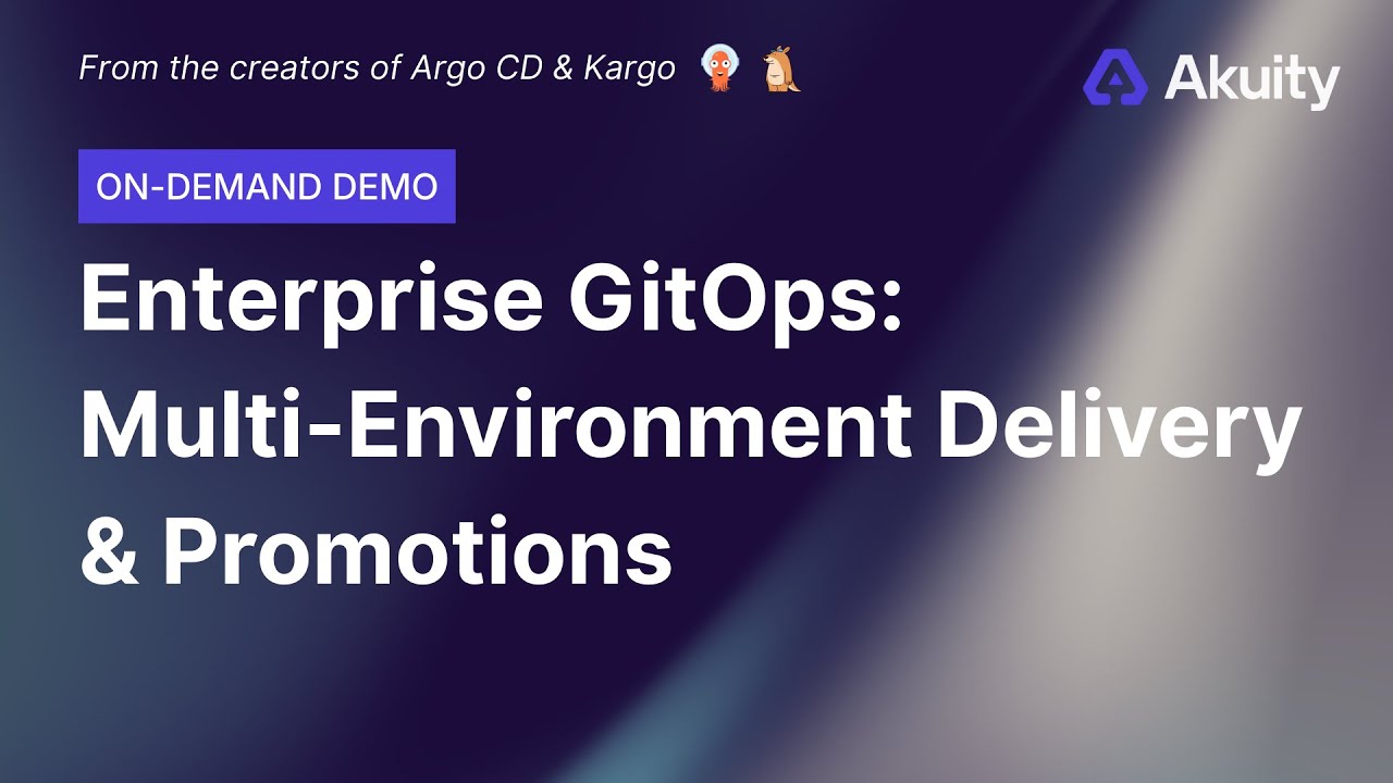 Enterprise GitOps for Multi-Environment Delivery & Promotion - YouTube