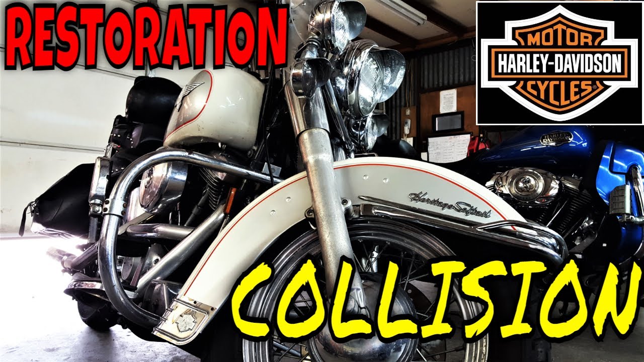 Ремонт и реставрация крыла HARLEY Davidson HERITAGE Softail