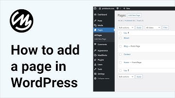 How to add a page in WordPress