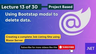 Lecture 13 Using Bootstrap Modal to Delete