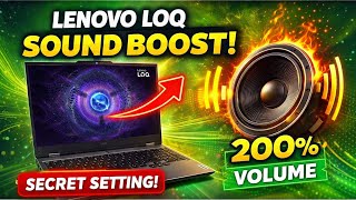 Lenovo LOQ "AUDIO ENHANCE" | sound quality in lenovo LOQ gaming laptop | lenovo loq RTX2050 | lenovo screenshot 3