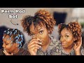 HOW TO | Perm Rod Set on Blown Out NATURAL HAIR