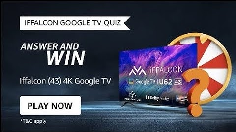 Amazon Iffalcon Google TV Quiz | December 2022 | Iffalcon 4K Google TV  | Today Answers | Answers