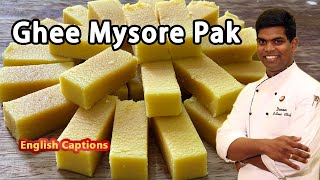 Ghee Mysore Pak Recipe In Tamil | Soft Mysore Pak | Diwali Sweet | CDK#202 | Chef Deena's Kitchen screenshot 1