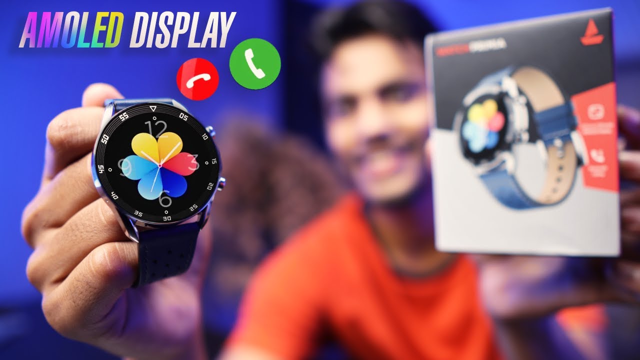 Boat Primia Smartwatch With AMOLED Display, BT Calling, HR, Spo2,Voice Assistant | Budget Smartwatch