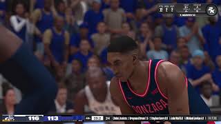 NBA 2k24 PS5 Fantasy Franchise: Duke Blue Devils vs the Gonzaga Bulldogs