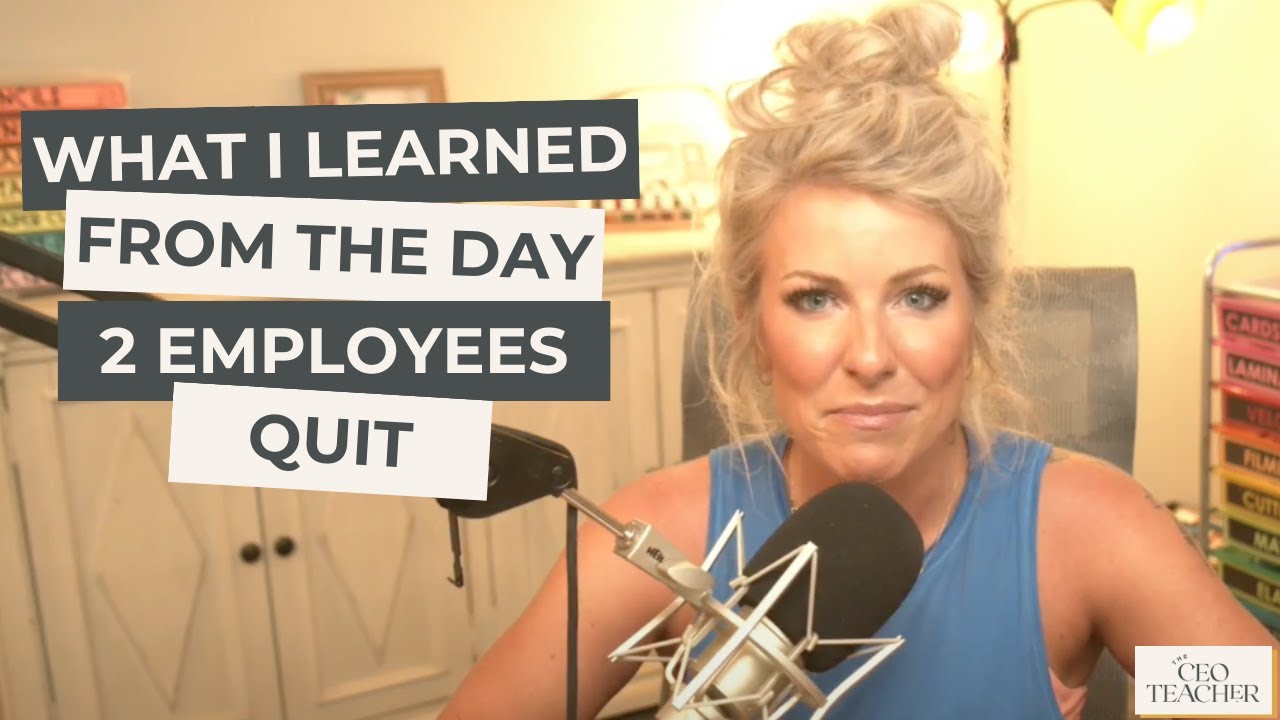 The Day Two Employees Quit and What I Learned From It - YouTube