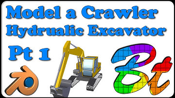 How to Model & Rig a Hydrualic Crawler Excavator in Blender v2.0 - Part 1: Modelling - v 2.73 beta