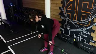 How to Barbell Bent-Over Row (for women)