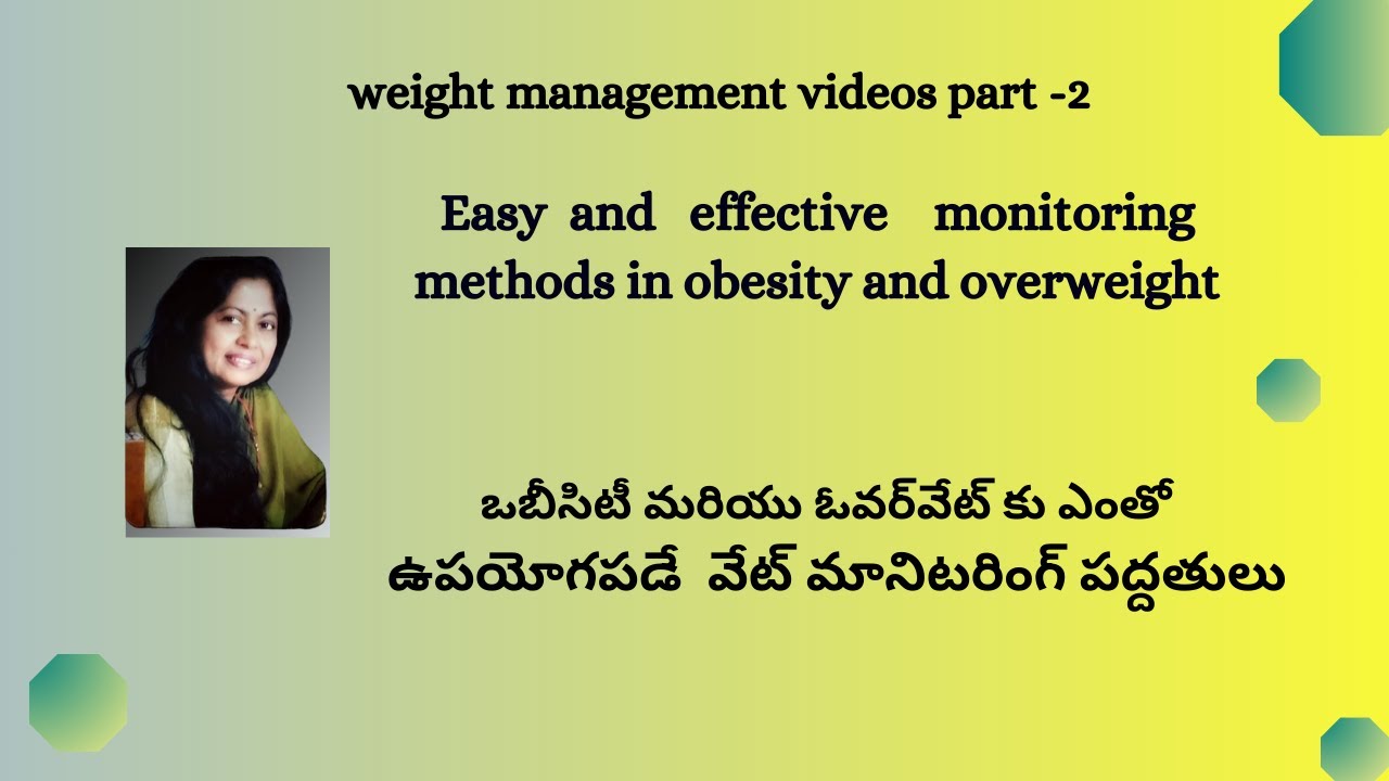 effective weight management methods - YouTube