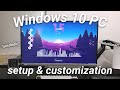 FIRST 3 THINGS TO DO ON NEW PC | Windows 10 Setup &amp; Customization ✨