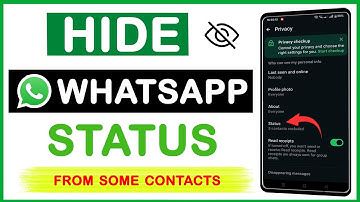 How To Hide WHATSAPP Status from Some Contacts | WHATSAPP Status Settings