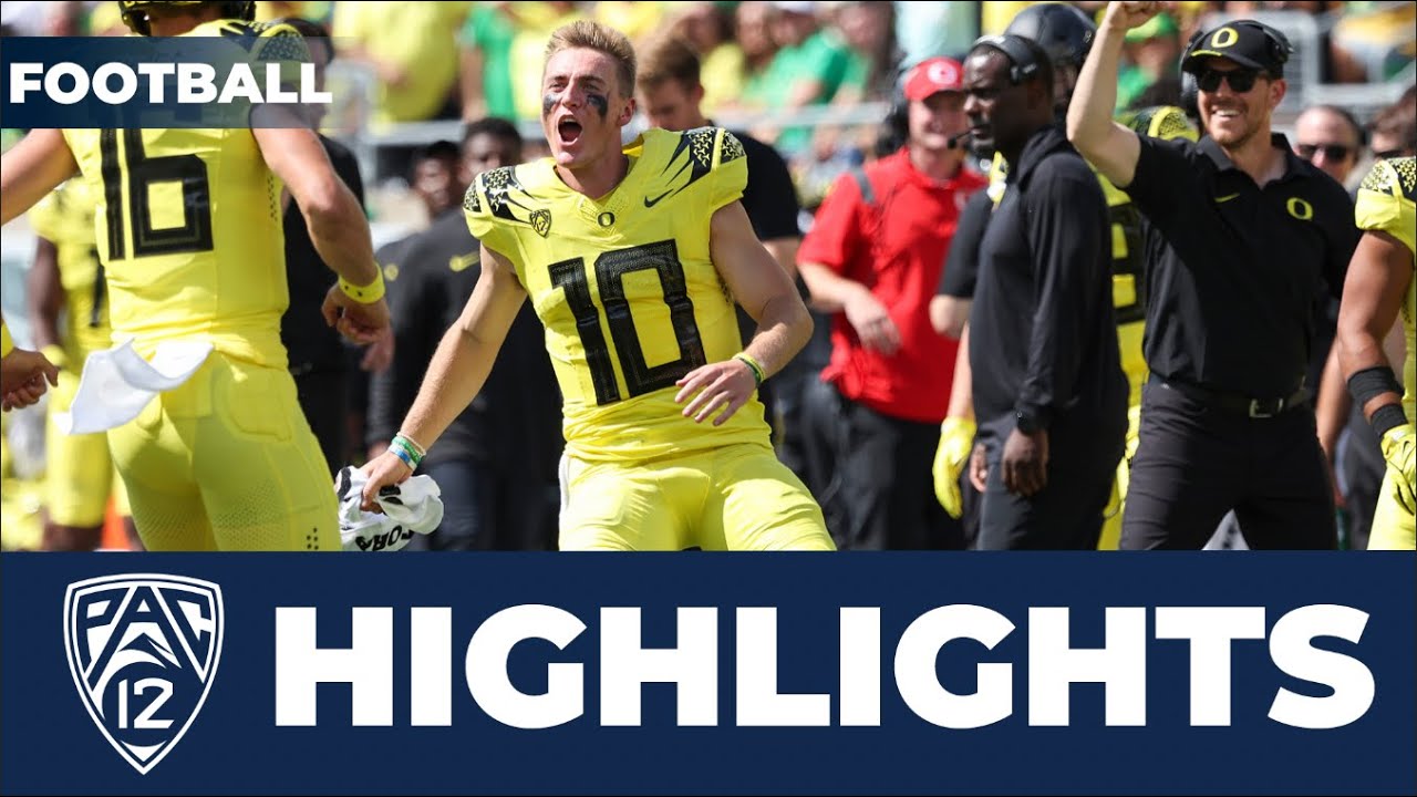 Bo Nix Week 1 Highlights No. 15 Oregon vs. Portland State 2023