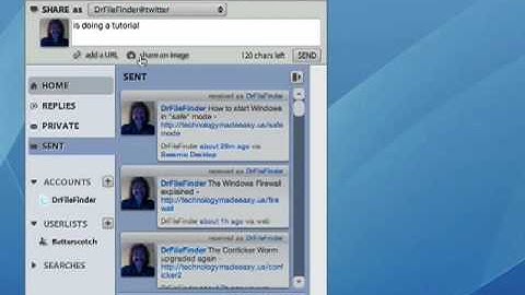How to use the desktop Twitter application Seesmic