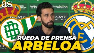 ARBELOA, RUEDA DE PRENSA completa tras el REAL BETIS 1 - REAL MADRID 1: ¿Hay LIGA para el MADRID?