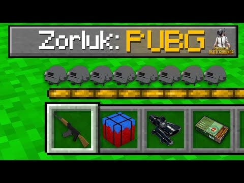 PUBG ZORLUK SEVİYESİ ✈️🪂 - Minecraft