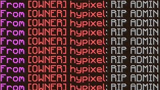 a hypixel &quot;admin&quot; gets demoted in bedwars