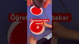 O daha çok yapmış😎 #kindergarten #oyun #etkinlik #attitude #deneyzamanı #chemistry