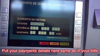 How to pay your bills using ATM/MULTIBANCO in Portugal