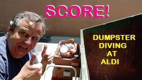 AMAZING SURPRISE SCORE DUMPSTER DIVING AT ALDI!