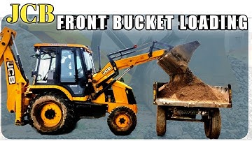 Jcb front bucket loading|| Jcb Sand loading|| Jcb Gravel Loading|| Jcb dozer work|| @JcbNow
