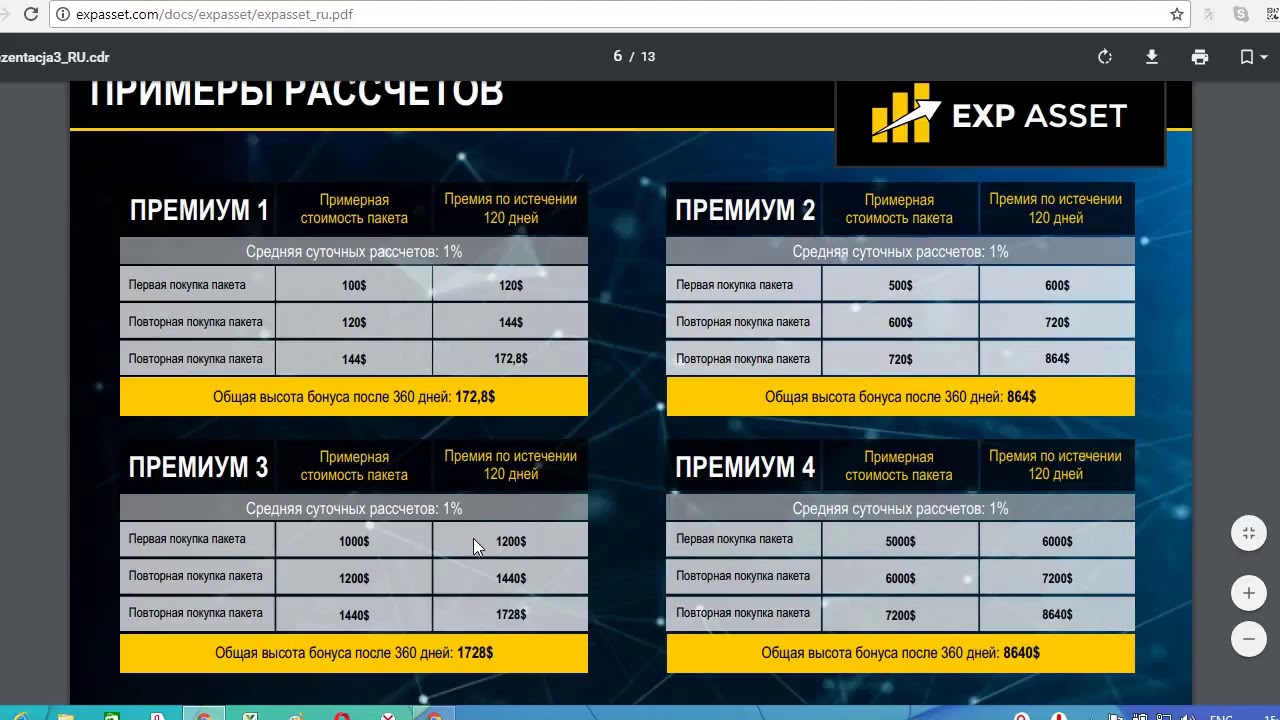 Презентация компании EXP ASSET в России