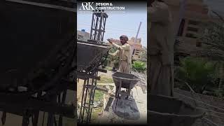 Lenter Pouring In Progress | OPF Society Lahore #shorts #youtubeshorts #home #construction #howto