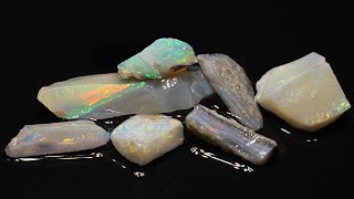 Rough Mixed Matched Australian Mintabie Opal Parcel