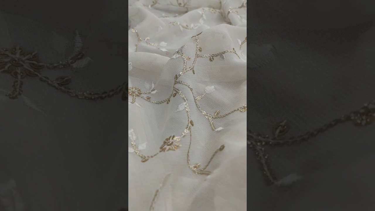 Georgette sequin embroidery Fabric