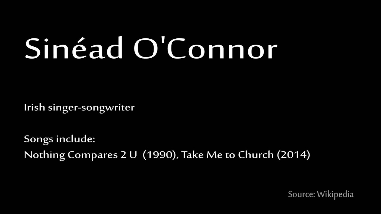 How to pronounce - Sinéad O'Connor - YouTube