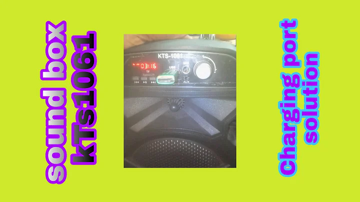 sound box kts 1061 charging port solution