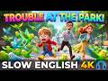 Trouble at The Park!!!🦆Slow English Listening Stories - 3D Animated Stories
