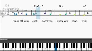 Whatever Lola Wants (Lola Gets) by Richard Adler - Easy piano tutorials with leadsheet and chords