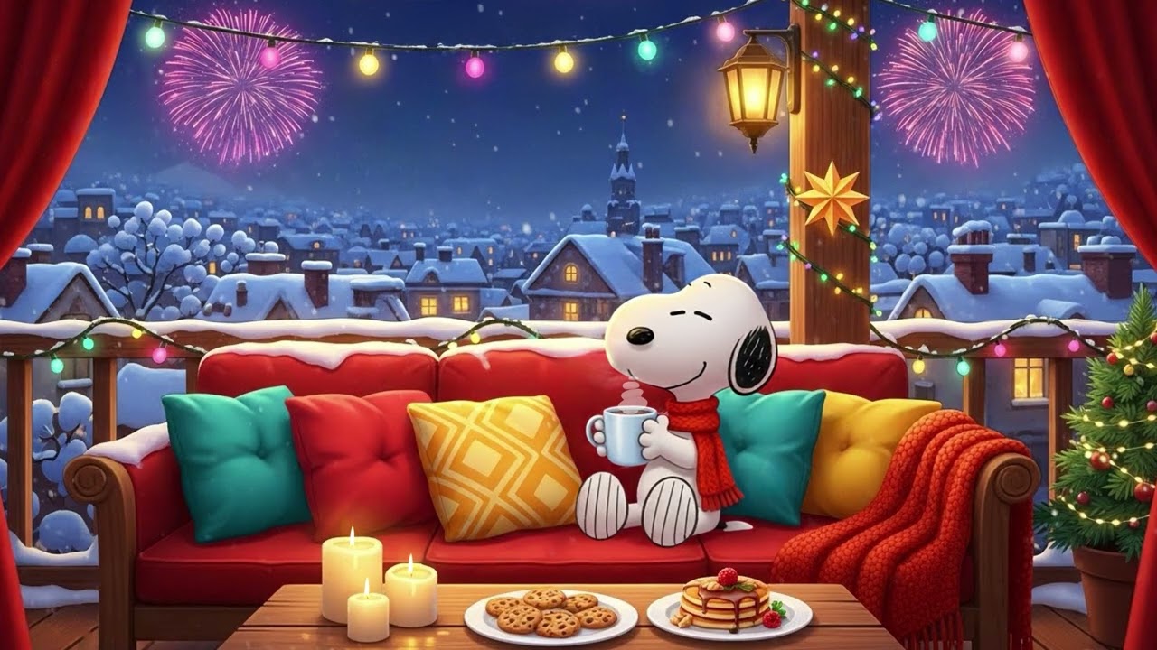 Smopy’s Snowy Balcony Retreat | New Year's Eve Reading, Firework Sounds & Calm Night