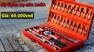 REVIEW Bộ Dụng Cụ Mở Bu Lông Ốc Vít Đa Năng Sửa Chữa 46 Chi Tiết | Giá: 60.000vnđ