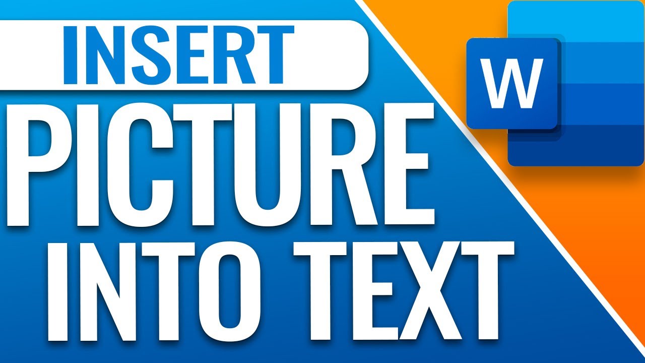 How To Put A Picture Inside Of Text In Word - YouTube