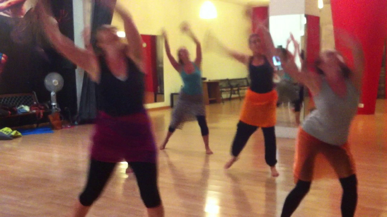West African dance class
