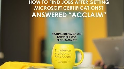 How to find jobs after getting Microsoft Certifications?  “ACCLAIM”
