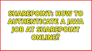 Sharepoint: How to authenticate a Java Job at Sharepoint Online?