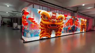 P6.67 outdoor curved led display screen, 90 degrees led display billboard 