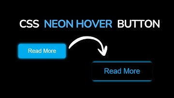 Cool CSS Hover Button Animation | Neon Effect Tutorial for Beginners
