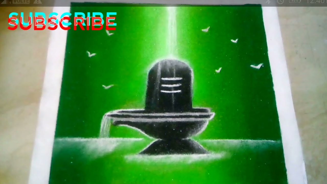 Mahashivratri special rangoli🙏very easy & attractive | Shivling rangoli | सावन स्पेशल रंगोली