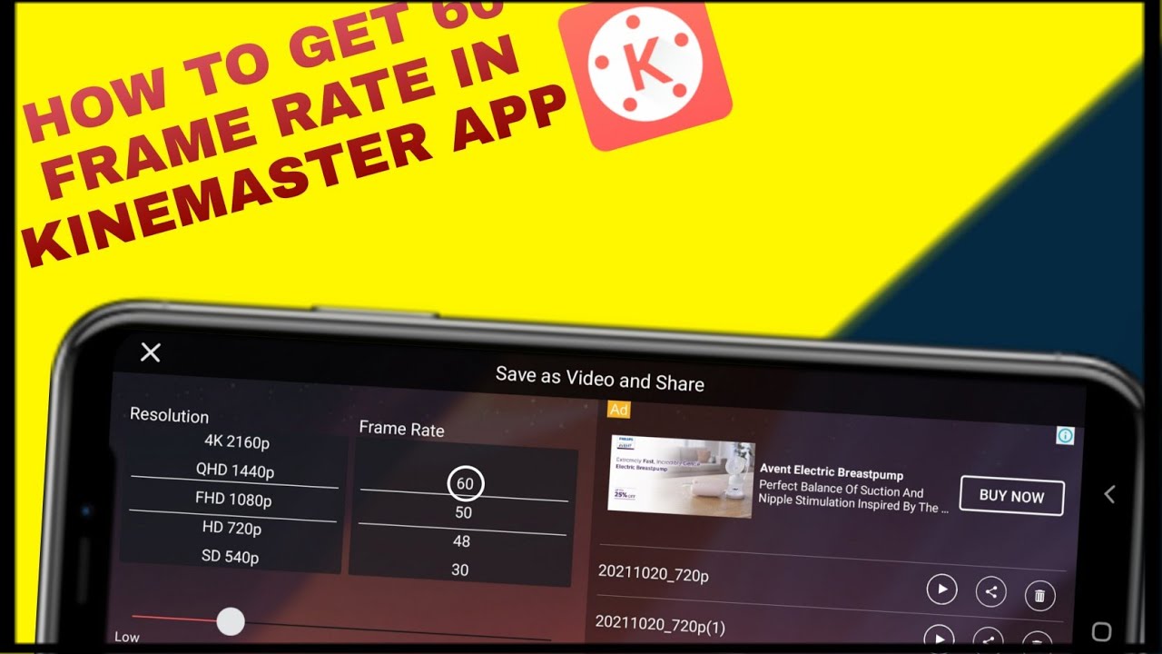 How To Get 60 Frame Rate in KineMaster App | Mix Tool Box | Editing Skills 