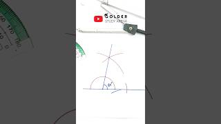 Draw 80 Degree Angle using Compass | @LearnWithRobinGolder  | #geometricconstruction
