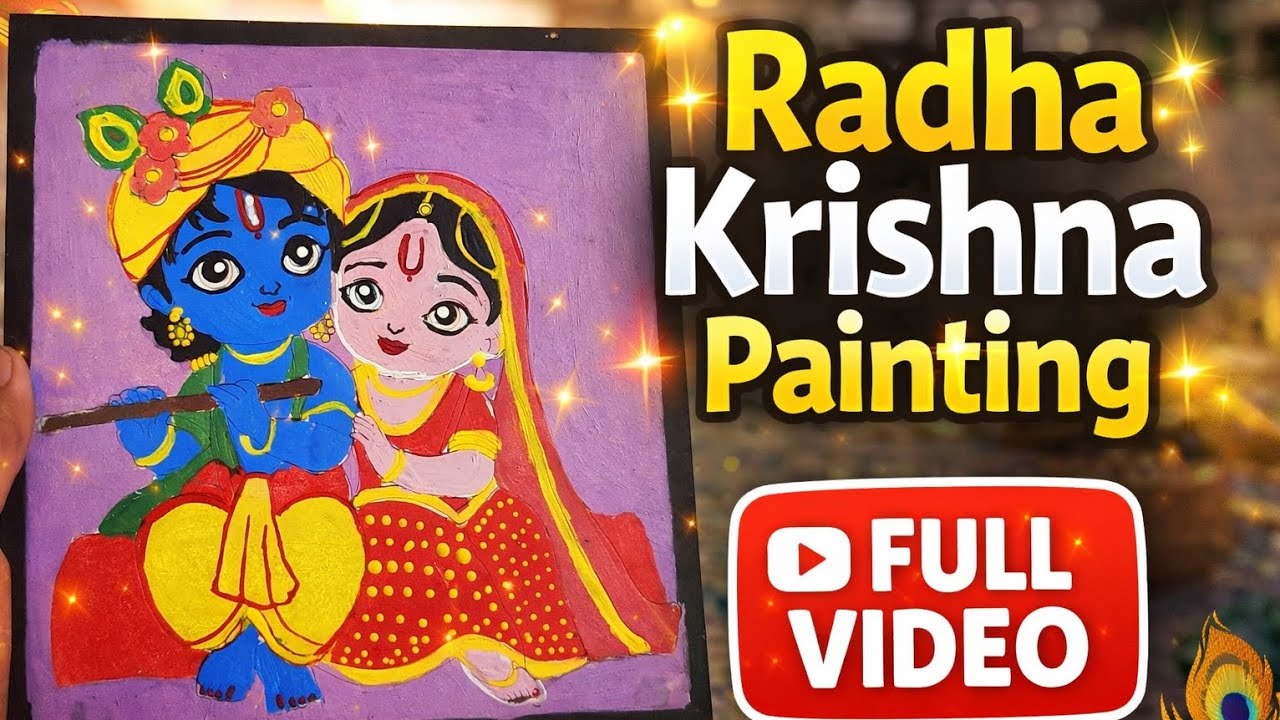Drawing radha krishna full video 