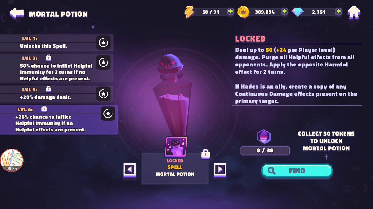 MORTAL POTION Skill Stats and Where to Find in Disney Sorcerer's Arena