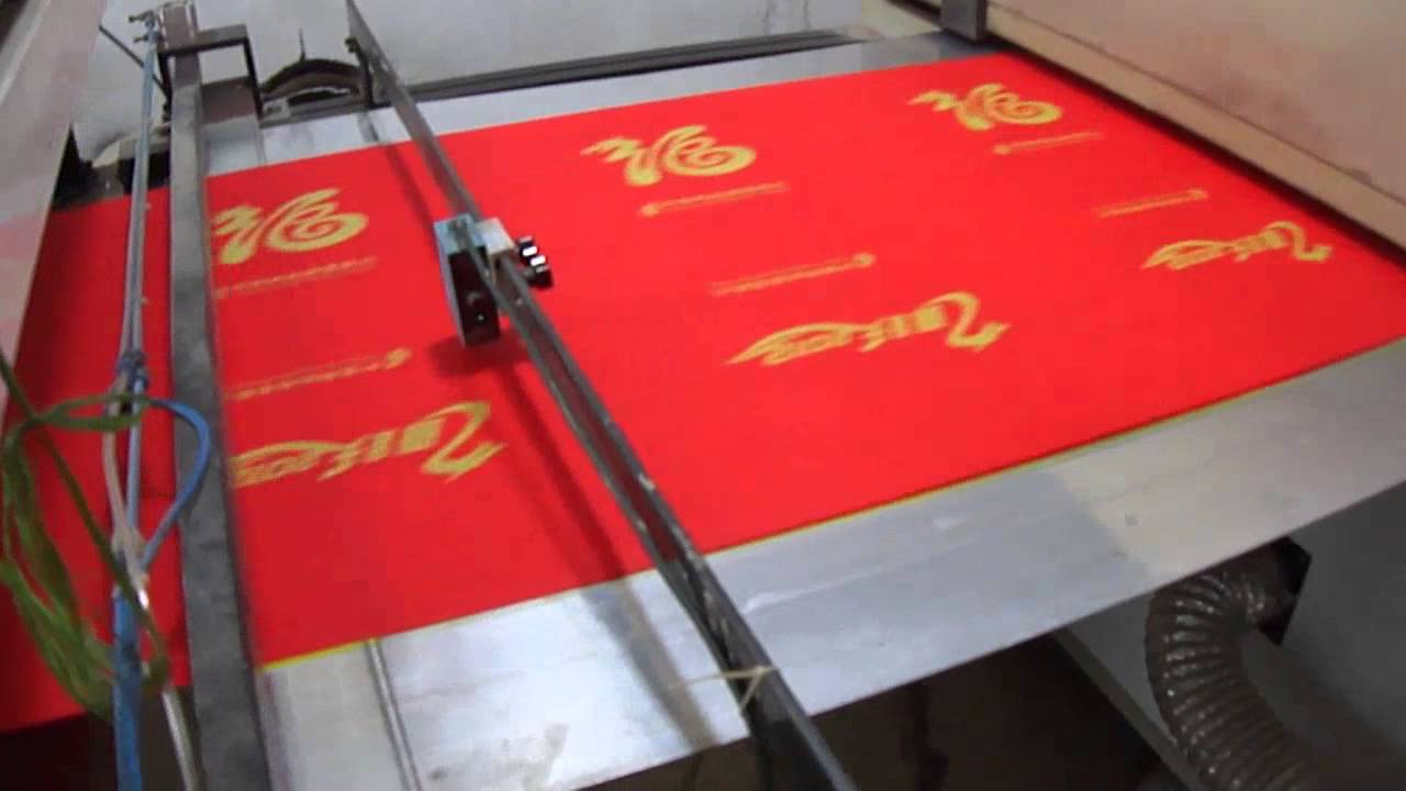 Fully Automatic One Color Roll to Roll Screen Printing Machine - YouTube
