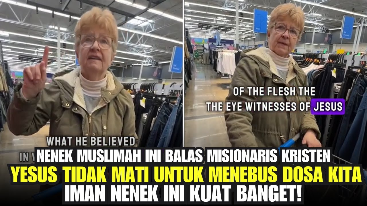 DEBAT PANAS: Nenek Muslimah Didekati Misionaris Kristen di Mall Amerika Serikat