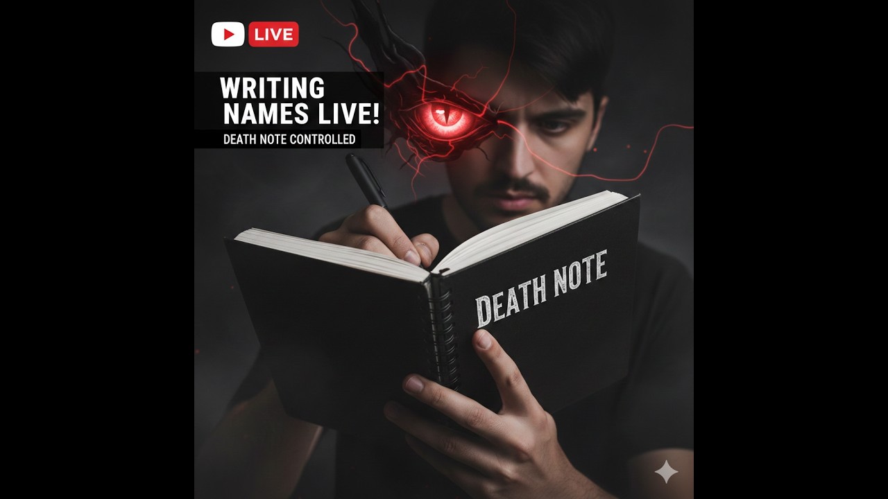 🔴LIVE Name Writing on death note #ArtLiveStream #LiveCalligraphy # ...